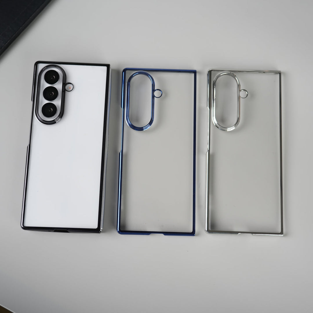 Galaxy Z Fold 7 Chrome Plated Transparent Case