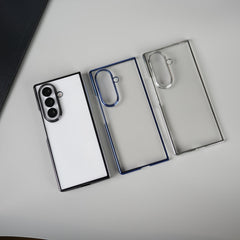 Galaxy Z Fold Series Chrome Plated Transparent Case