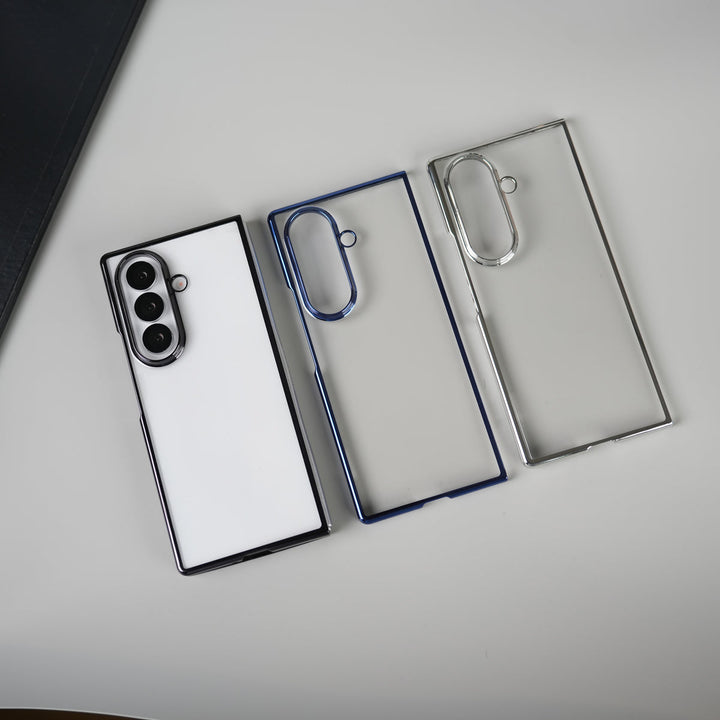 Galaxy Z Fold 7 Chrome Plated Transparent Case