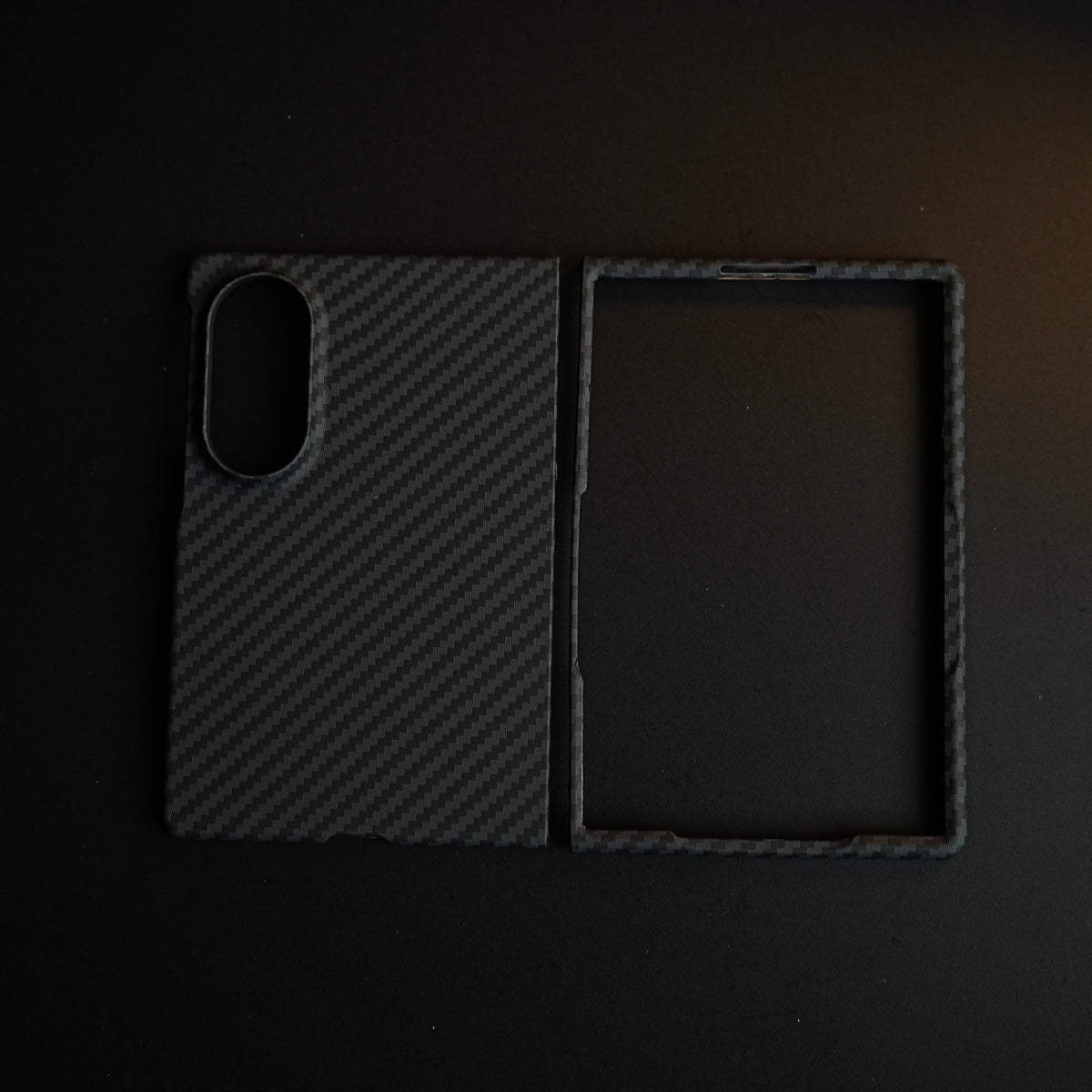 Black Carbon Textured Hard PC Cover for Samsung Galaxy Z Fold 8 with MagSafe | Shockproof Slim Protection