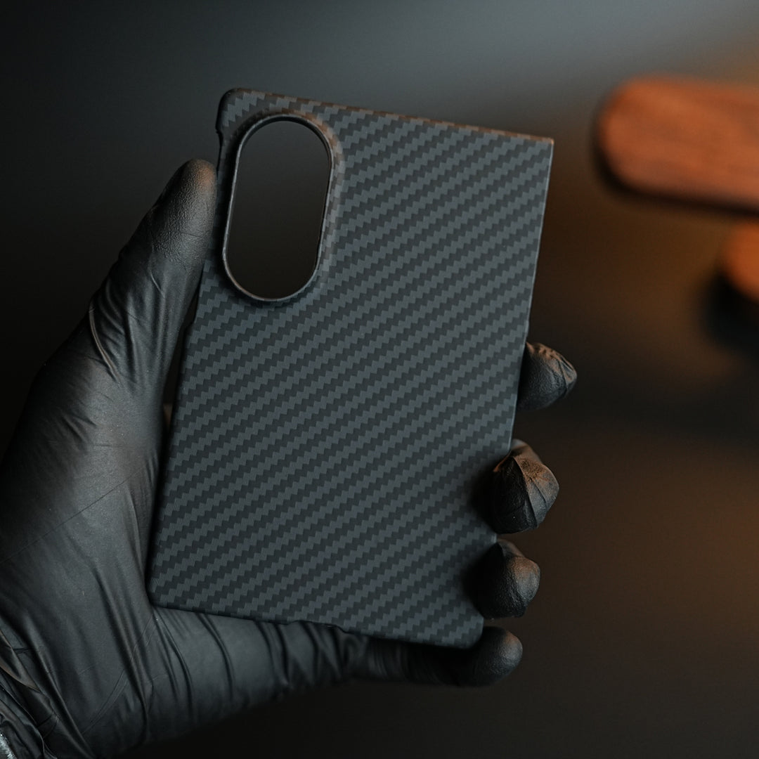 Black Carbon Textured Hard PC Cover for Samsung Galaxy Z Fold 8 with MagSafe | Shockproof Slim Protection