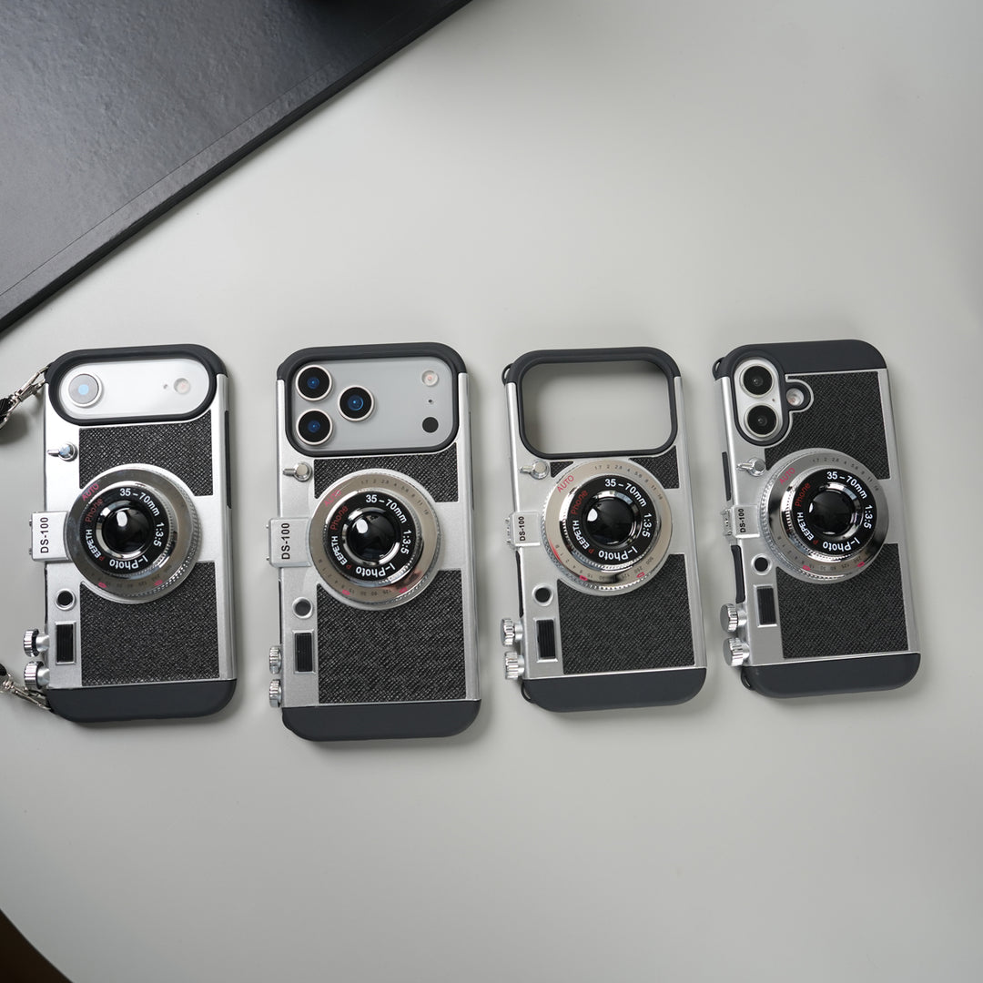 iPhone 17 Series 3D Retro Vintage Camera Case Cover