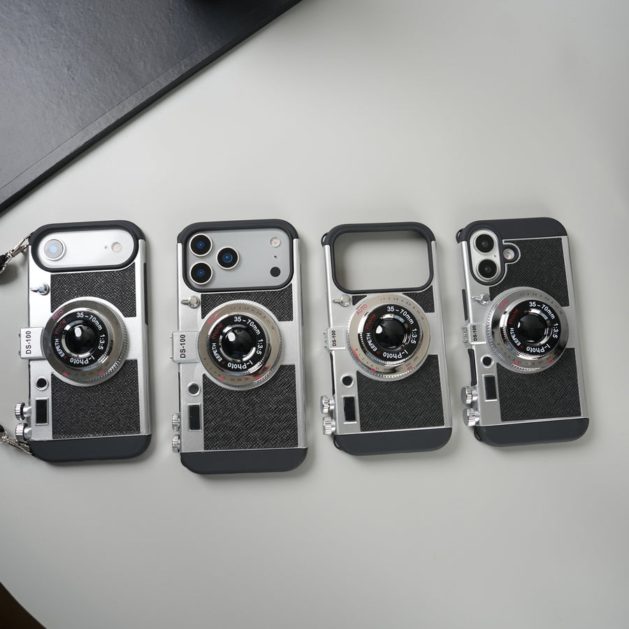 iPhone 17 Series 3D Retro Vintage Camera Case Cover