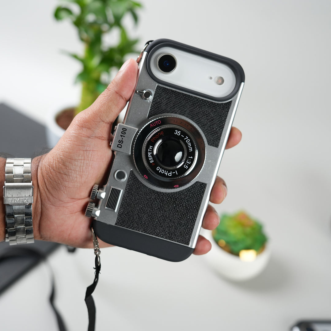 iPhone 17 Series 3D Retro Vintage Camera Case Cover