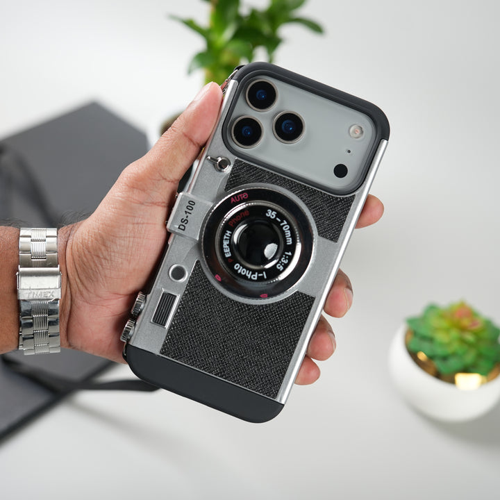 iPhone 17 Series 3D Retro Vintage Camera Case Cover