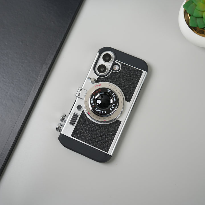 iPhone 17 Series 3D Retro Vintage Camera Case Cover