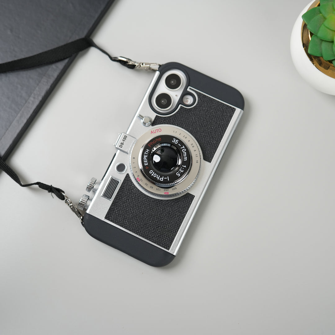 iPhone 3D Retro Vintage Camera Case Cover