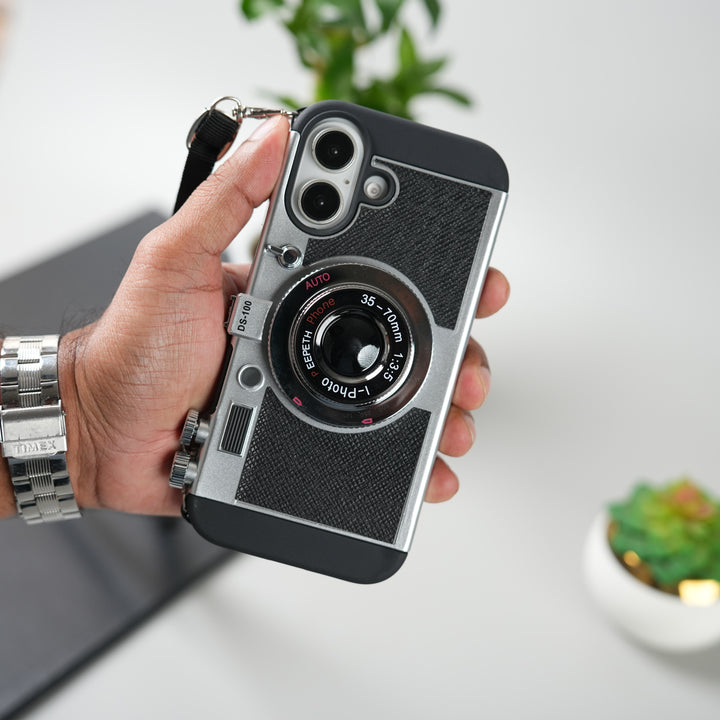 iPhone 17 Series 3D Retro Vintage Camera Case Cover