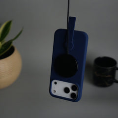 iPhone 17 Pro Silicone Case | Magnetic Ring | Silicone Rotating Grip Strap Cover