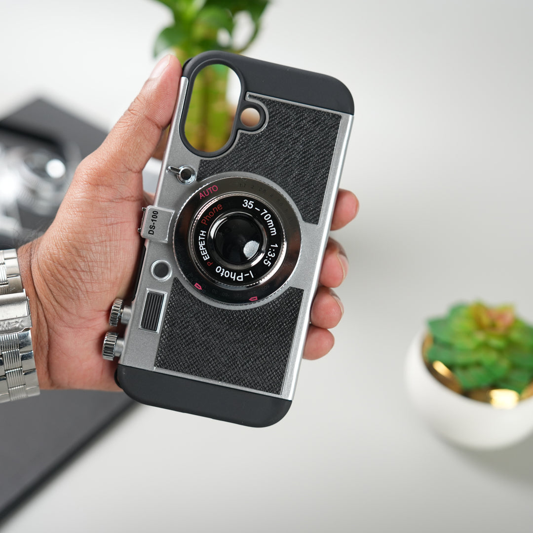 iPhone 17 Series 3D Retro Vintage Camera Case Cover