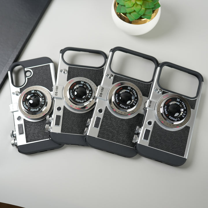 iPhone 17 Series 3D Retro Vintage Camera Case Cover