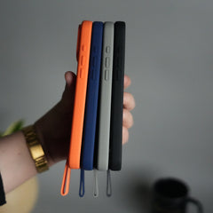 iPhone 17 Pro Silicone Case | Magnetic Ring | Silicone Rotating Grip Strap Cover