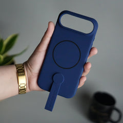 iPhone 17 Air Silicone Case | Magnetic Ring | Silicone Rotating Grip Strap Cover