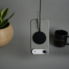 iPhone 17 Air Silicone Case | Magnetic Ring | Silicone Rotating Grip Strap Cover