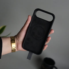iPhone 17 Air Silicone Case | Magnetic Ring | Silicone Rotating Grip Strap Cover