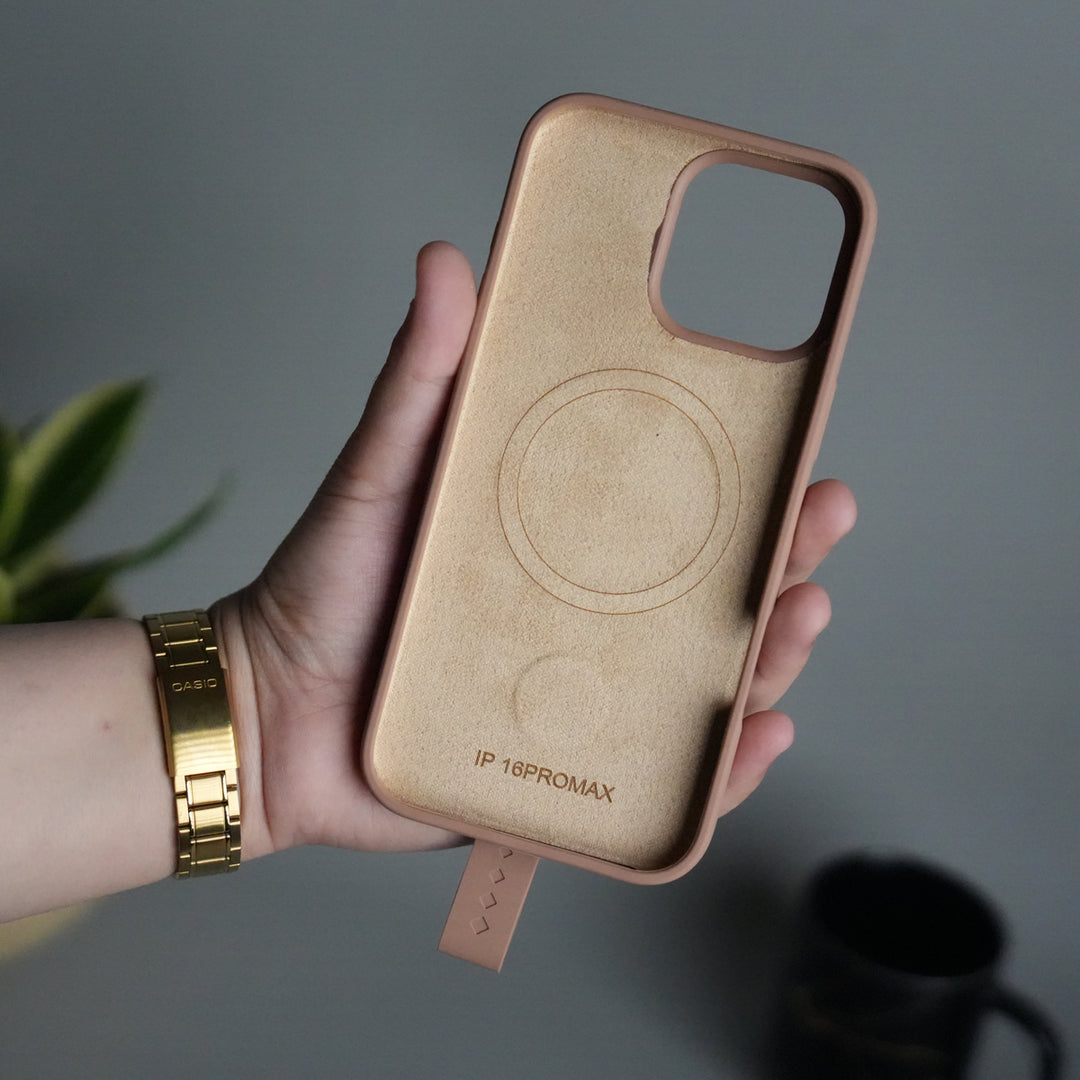 iPhone 16 Pro Max Silicone Case | Magnetic Ring | Silicone Rotating Grip Strap Cover