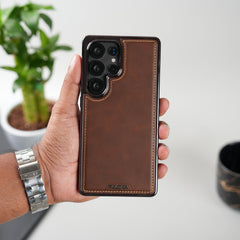 Galaxy S25 Ultra Leather Magsafe Case