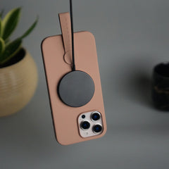 iPhone 16 Pro Silicone Case | Magnetic Ring | Silicone Rotating Grip Strap Cover