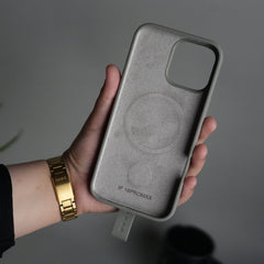 iPhone 16 Pro Silicone Case | Magnetic Ring | Silicone Rotating Grip Strap Cover