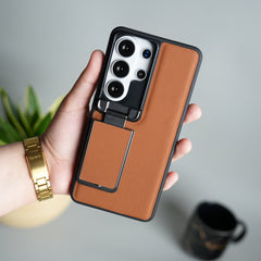 Galaxy S26 Ultra Metal Camera Cap Stand Case Cover