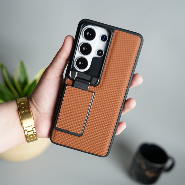 Galaxy S26 Ultra Metal Camera Cap Stand Case Cover