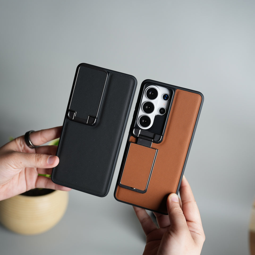 Galaxy S26 Ultra Metal Camera Cap Stand Case Cover