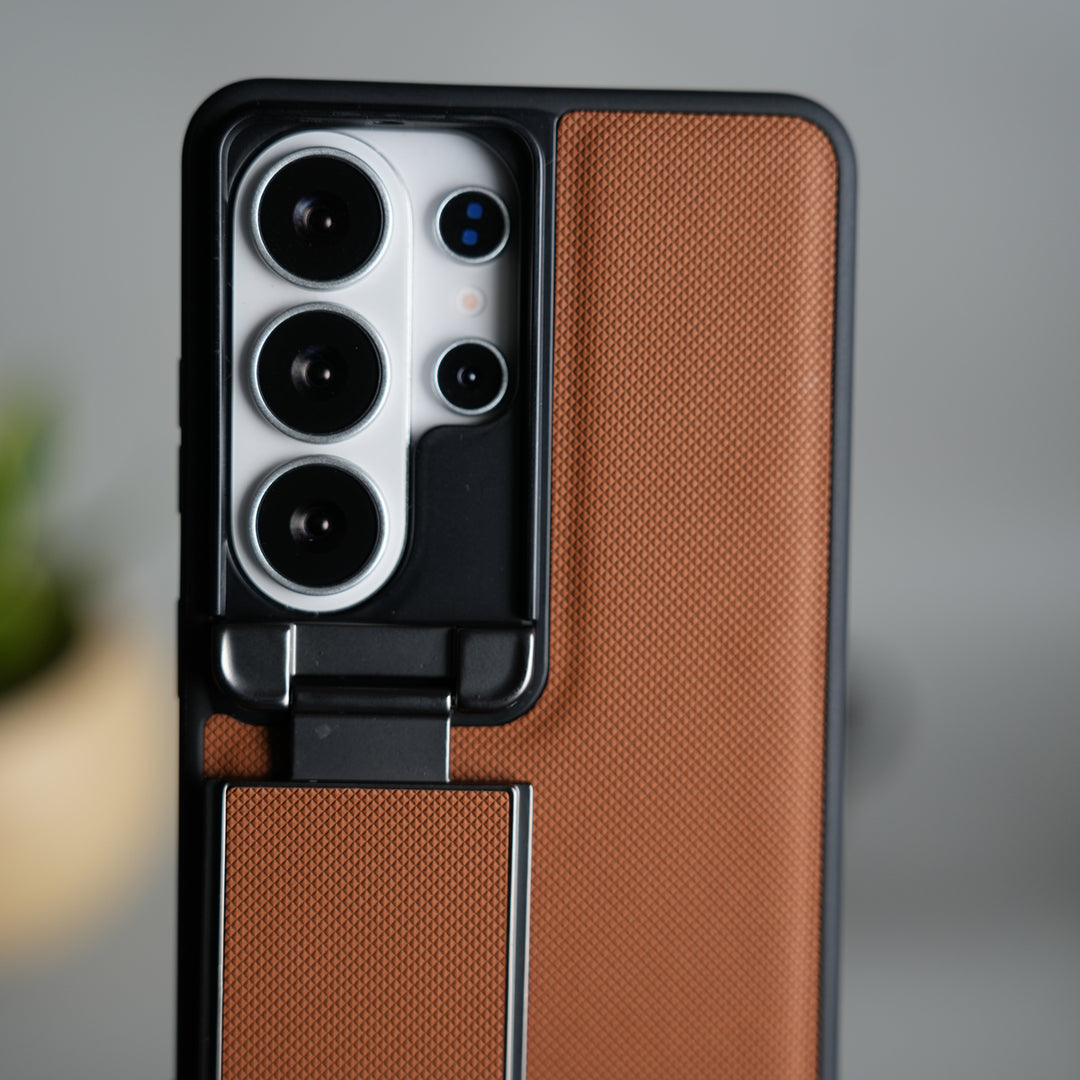 Galaxy S26 Ultra Metal Camera Cap Stand Case Cover