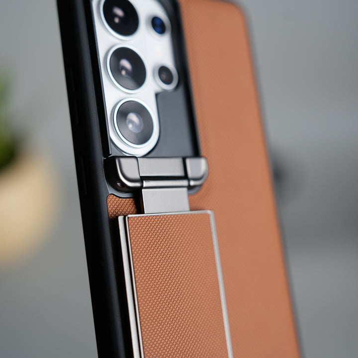Galaxy S26 Ultra Metal Camera Cap Stand Case Cover