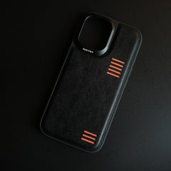 Premium PU Leather Case for iPhone 17 | Metal Camera Frame