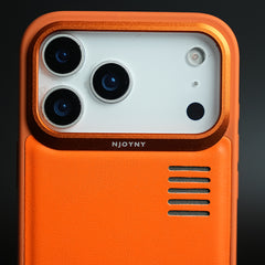 Premium PU Leather Case for iPhone 17 Series | Metal Camera Frame