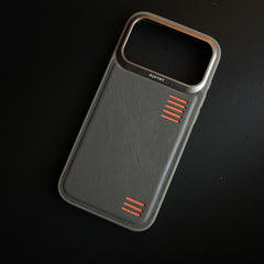 Premium PU Leather Case for iPhone 17 Series | Metal Camera Frame
