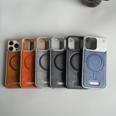 iPhone 16 Series Cover Frameless PU Leather Case