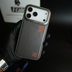 Premium PU Leather Case for iPhone 17 Series | Metal Camera Frame