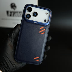 Premium PU Leather Case for iPhone 17 Series | Metal Camera Frame
