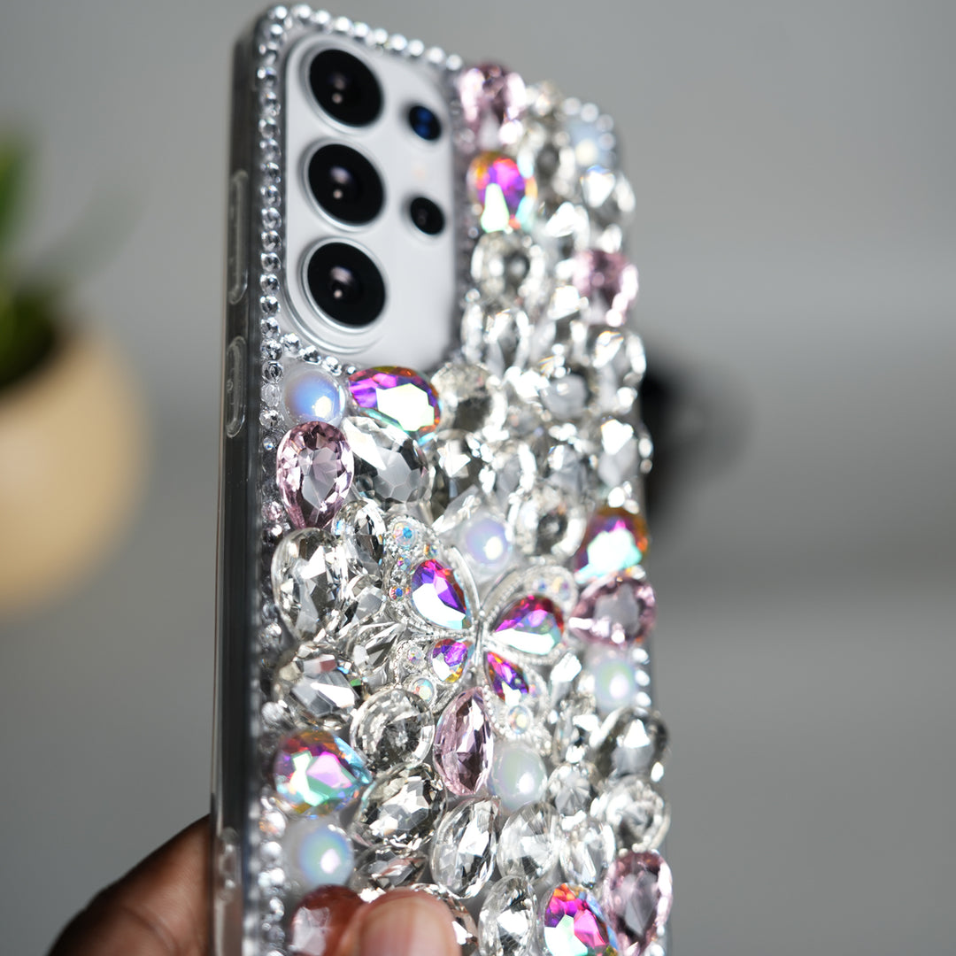 Galaxy S26 Ultra Butterfly Rhinestone Diamond Design Girly Cover