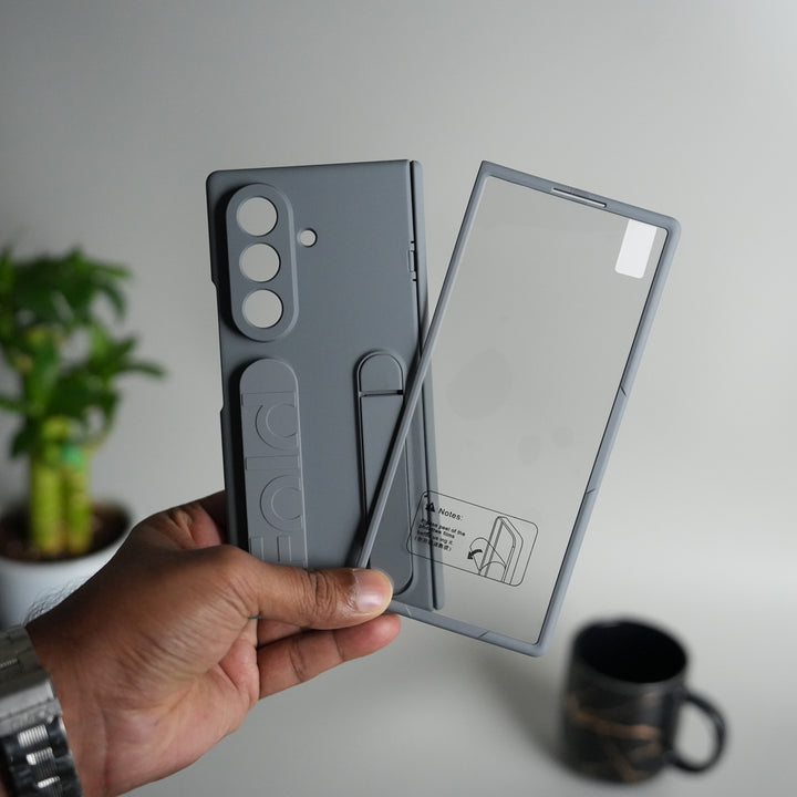 Galaxy Z Fold 7 Case with Front Glass and Kickstand