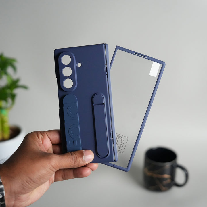 Galaxy Z Fold 7 Case with Front Glass and Kickstand