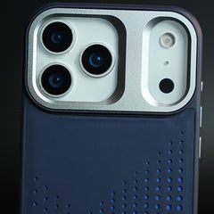 iPhone 17 Series Premium Dot Design PU Leather MagSafe Case with Metal Camera Frame