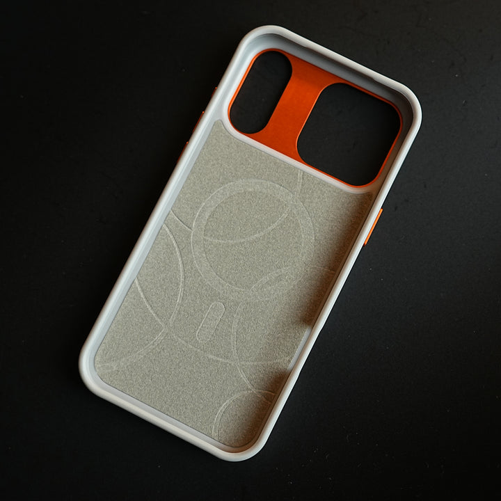 iPhone 17 Series Premium Dot Design PU Leather MagSafe Case with Metal Camera Frame