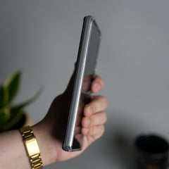 Galaxy S26 Ultra Carbon Texture Transparent Metal Camera Ring MagSafe Cover