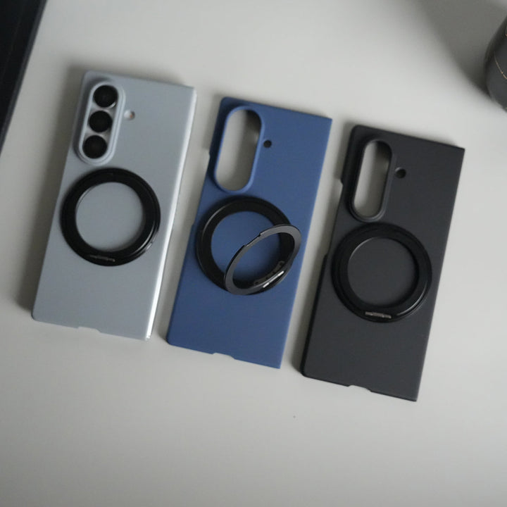 Galaxy Z Fold 6 Case | 360° Rotating Stand + Front Glass Cover