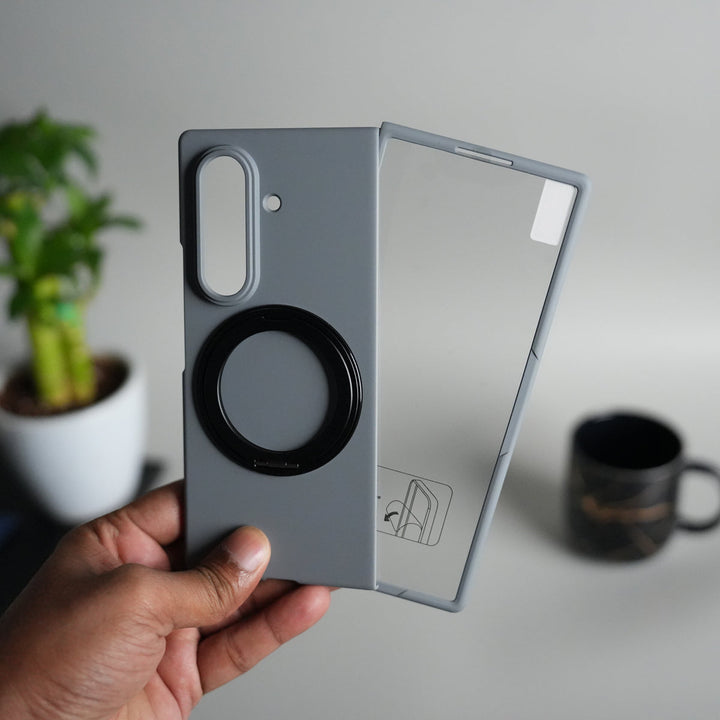 Galaxy Z Fold 7 Case | 360° Rotating Stand | Front Glass Protection