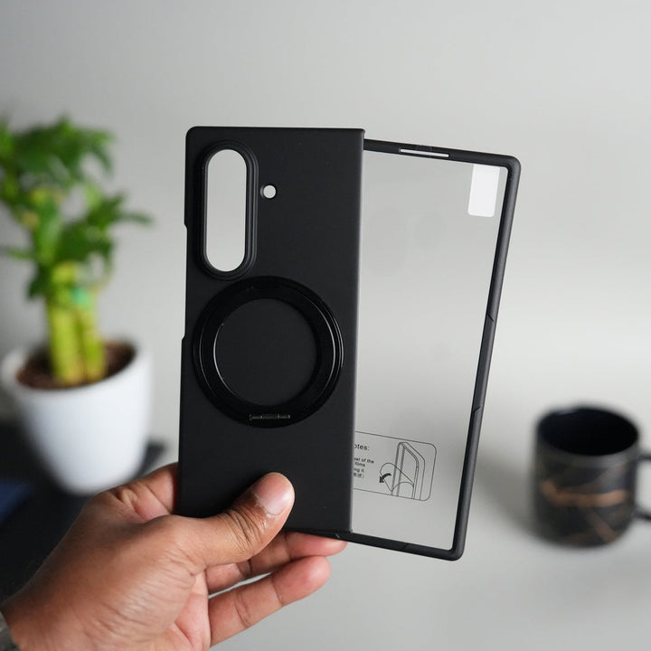 Galaxy Z Fold 7 Case | 360° Rotating Stand | Front Glass Protection