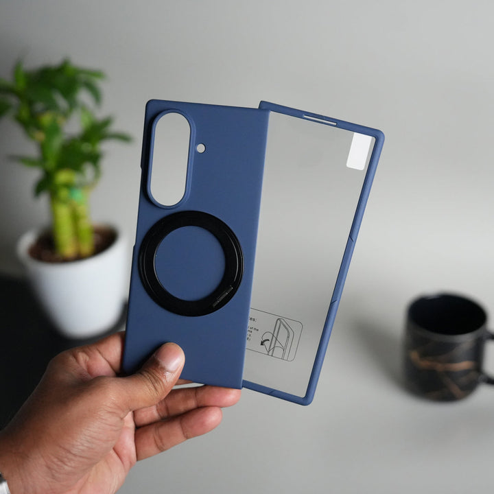 Galaxy Z Fold 7 Case | 360° Rotating Stand | Front Glass Protection