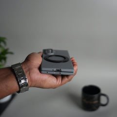 Galaxy Z Fold 6 Case | 360° Rotating Stand + Front Glass Cover
