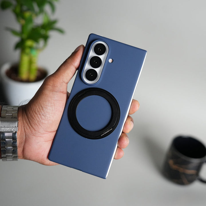 Galaxy Z Fold 7 Case | 360° Rotating Stand | Front Glass Protection