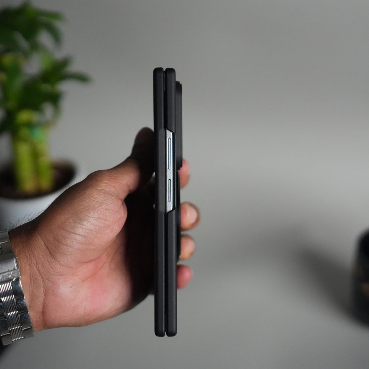 Galaxy Z Fold 6 Case | 360° Rotating Stand + Front Glass Cover