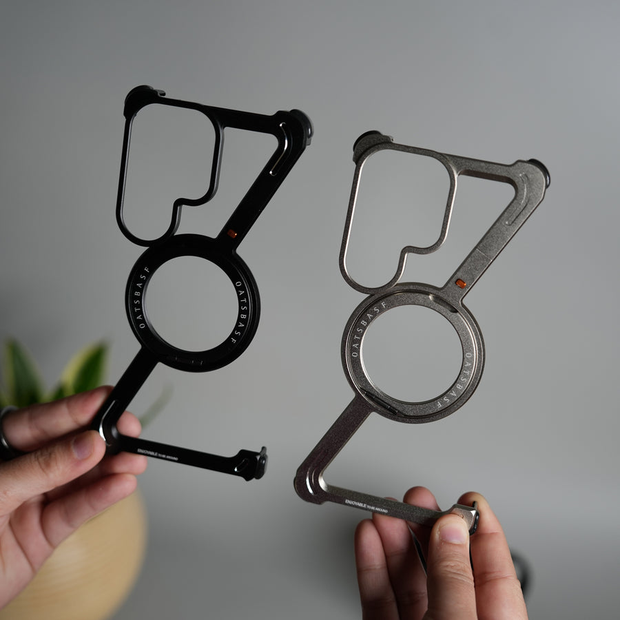 Galaxy S26 Ultra Z Shape Aluminum Metal Rotating Kickstand Frameless Design