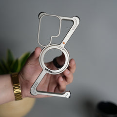 Galaxy S26 Ultra Z Shape Aluminum Metal Rotating Kickstand Frameless Design