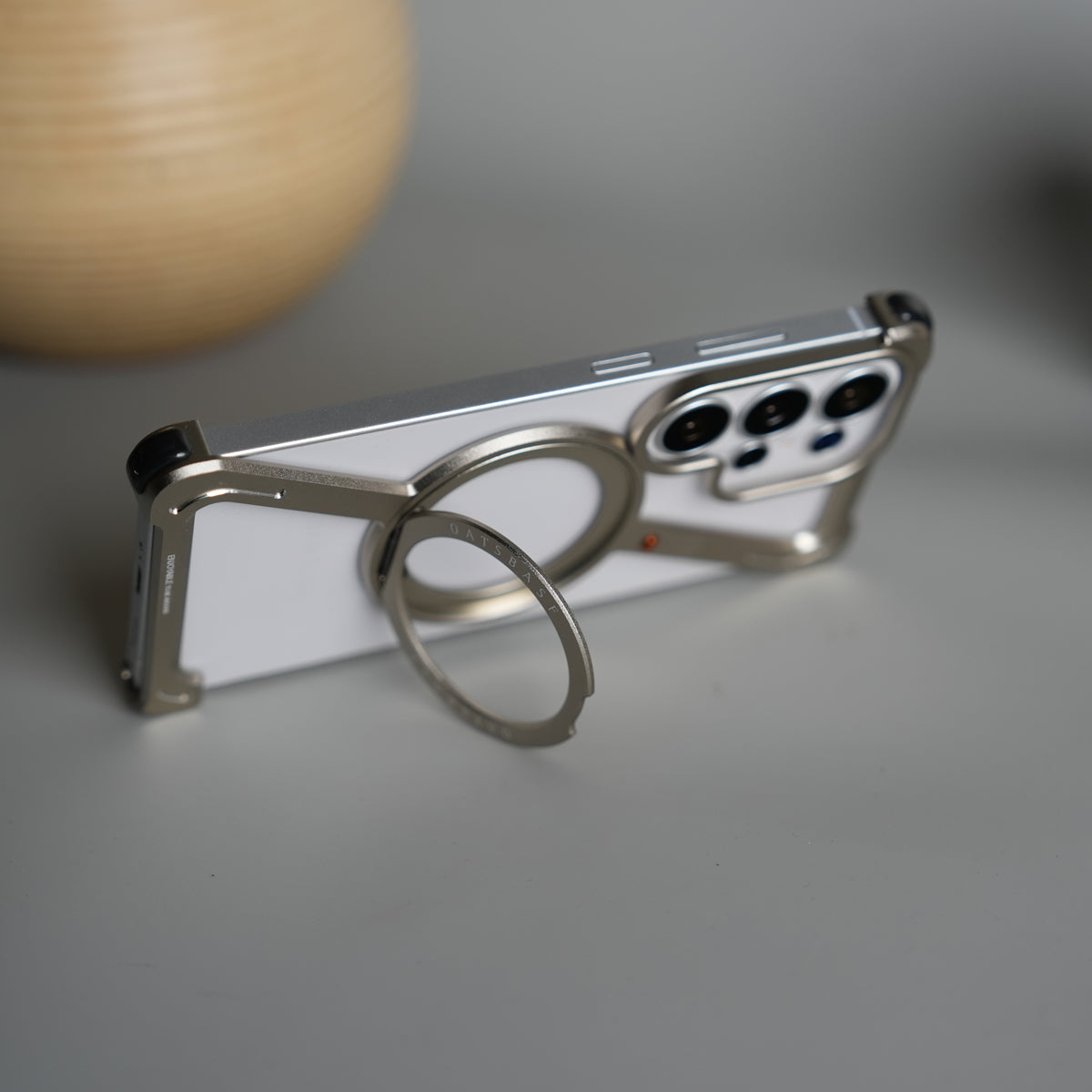 Galaxy S26 Ultra Z Shape Aluminum Metal Rotating Kickstand Frameless Design